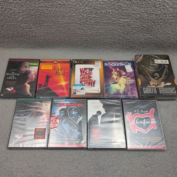 Other - Live Music/Musical Collection 9 DVD Lot Broadway Opera Hip Hop Rock Pop Country